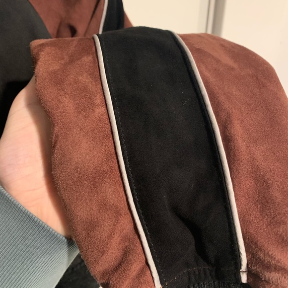 Satin & Goat Leather AllSaints Atley Bomber Jacket - Picture 3 of 5